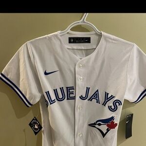 Toronto Blue Jays Hyun Jin Ryu Twill player Jersey Small 8 Kids' (Youth)